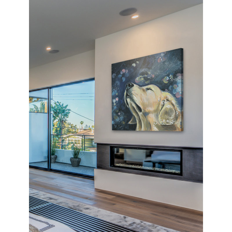 « dreaming lab », reproduction de peinture à l’huile sur toile tendue, H 40 po x l 40 po x P 1,5 po