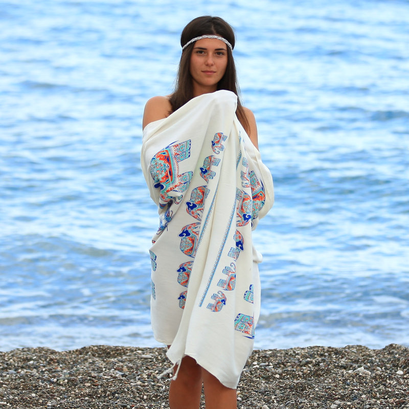 Serviette de plage Calypso Peshtemal
