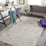 Mahn Floral Ivory Area Rug