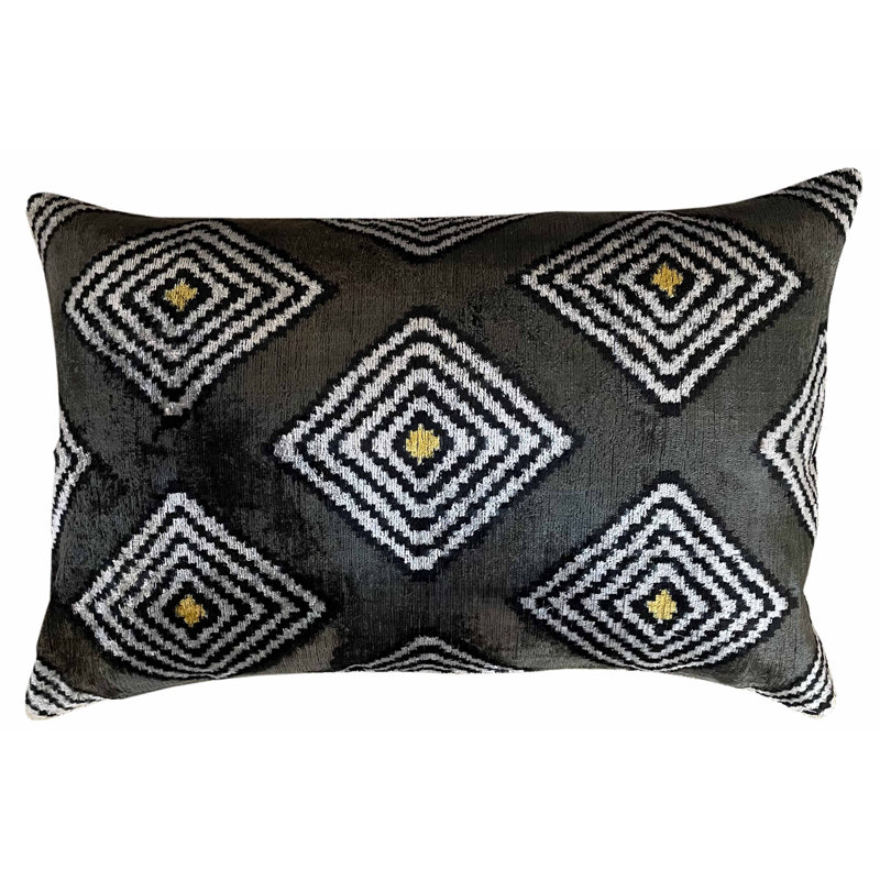 Montclaire Ikat Velvet Throw Pillow
