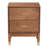 Baxton Studio Mandolin Mid-Century Ash Walnut Wood 2-Drawer Nightstand