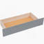 Lit plateforme avec rangement en bois avec DEL, 2 tiroirs et 1 lit gigogne-137015436