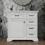 Meuble-lavabo de 36 pouces avec lavabo, lavabo en céramique et 2 tiroirs basculants