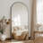  Arched Full-Length Floor Mirror with Aluminum Alloy Frame, Shatter-Resistant Glass, Freestanding or Wall Mounted-1114336374-1114336360