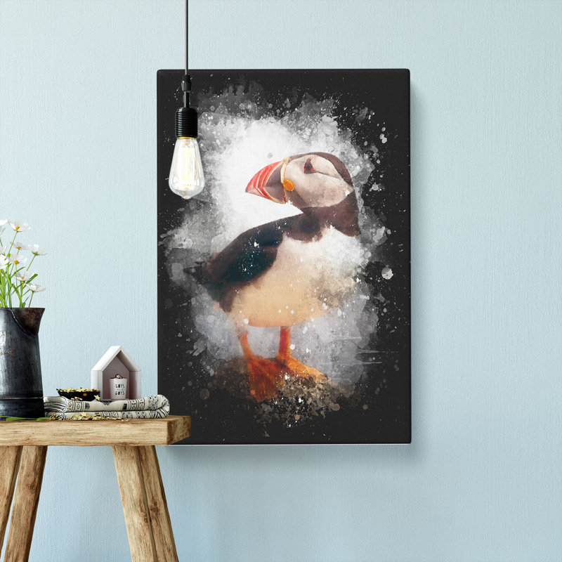 An Atlantic Puffin - Wrapped Canvas, 76cm H x 50cm W x 3cm D