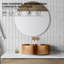 Lavabo de salle de bain vasque circulaire en acier inoxydable noir / or / argent / or Kainon-79012378