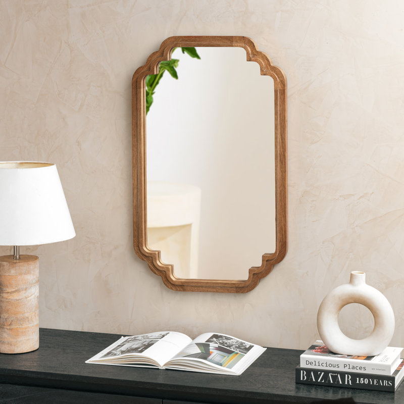 Miroir d'appoint mural Veliko, Ton moyen miel