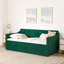 Lit de jour simple en tissu de velours avec lit gigogne escamotable-1880235757