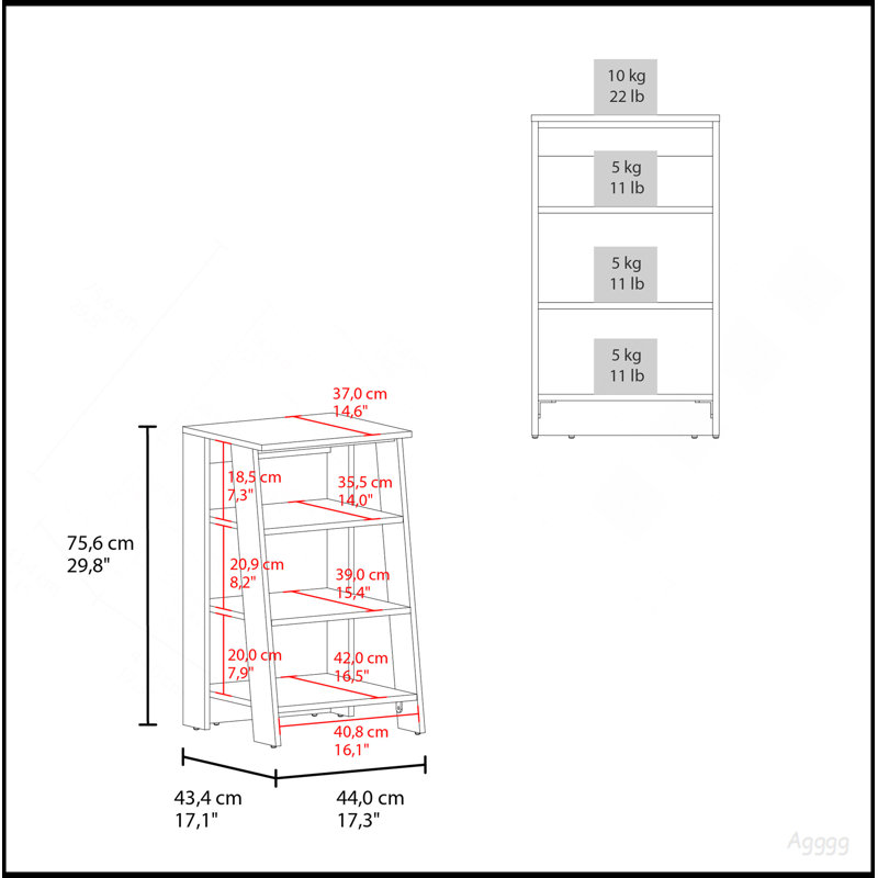Armoire à linge H 29,7 po, quatre tablettes, vertical, blanc, Blanc