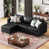 Black Faux Leather
