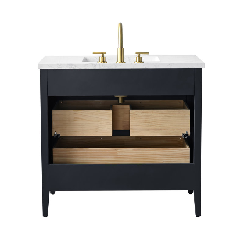 Emma 36" W Single Vanity, Black