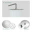 Système de douche à pomme de douche ronde 10 "avec valve brute-60220268