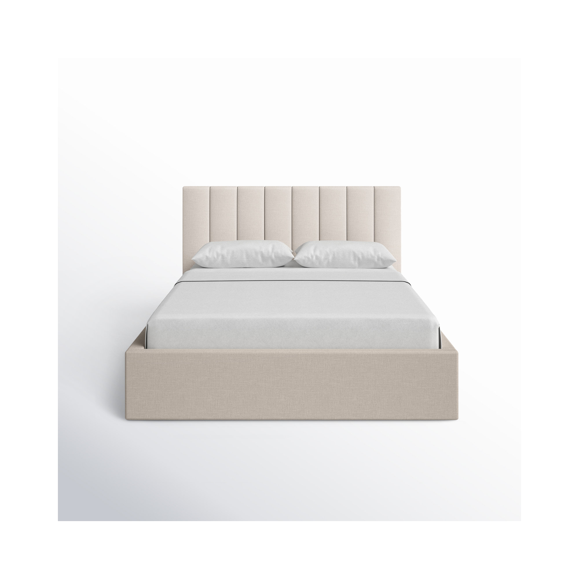 Delmar Upholstered Bed, Queen, Oat