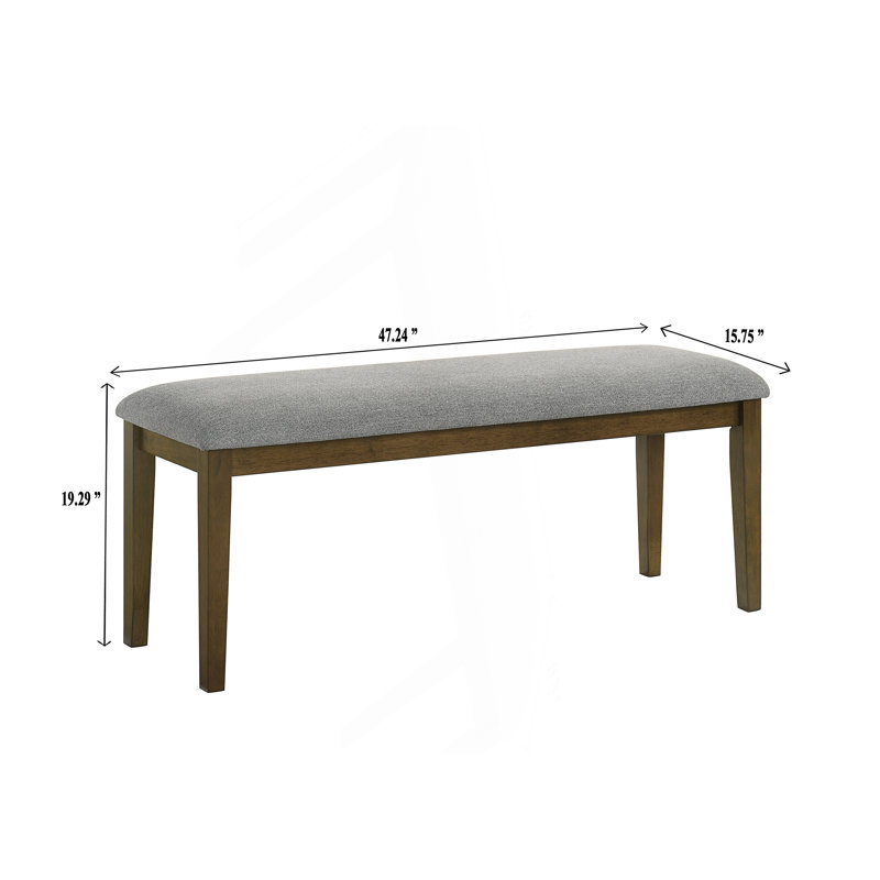 Banc d'assise rembourré contemporain (1 pièce)