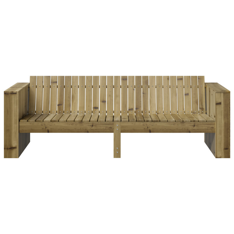 185.5cm Wide Patio Sofa, Brown