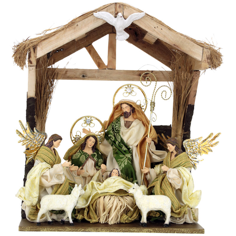 Holy Family With Angels -16 Inches
