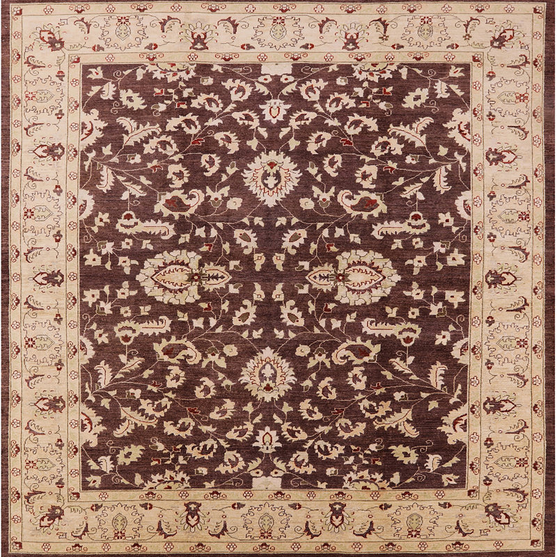 Tapis oriental beige / brun Ventana, Carré 4 pi