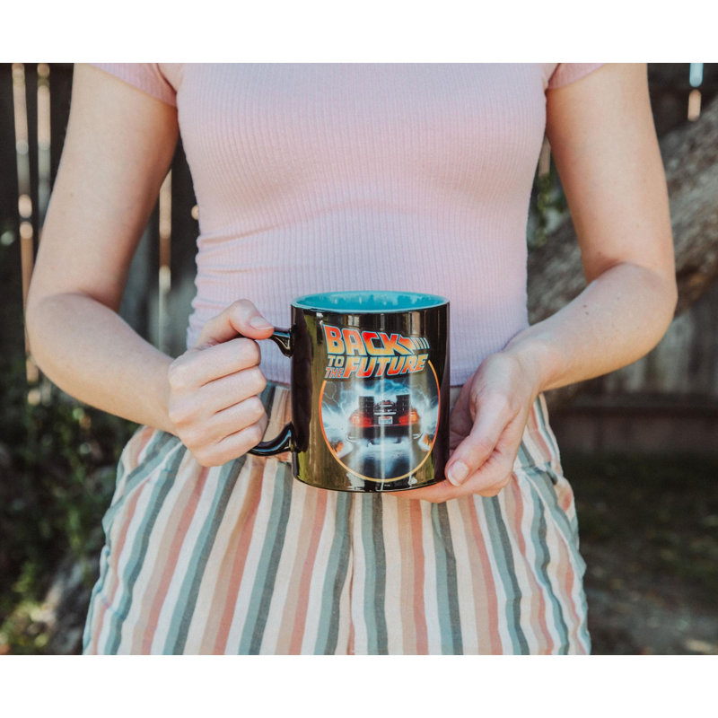 Tasse en céramique «Back to the future» DeLorean Time Machine | Peut contenir 20 onces