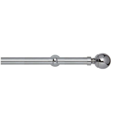 Zinc Alloy + Iron Single Curtain Pole