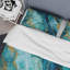Ensemble de housse de couette abstrait turquoise-107147829