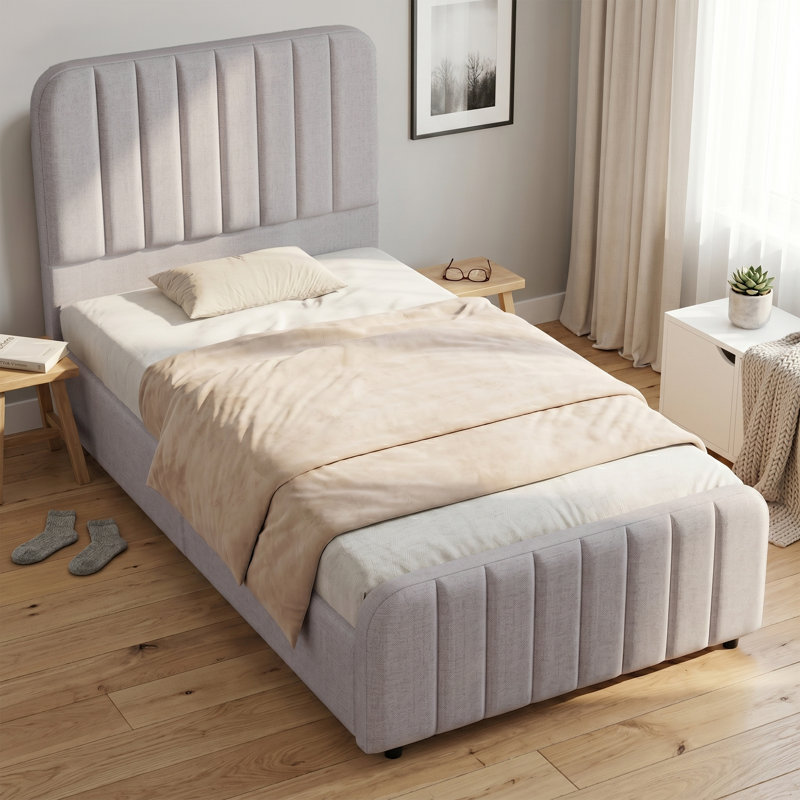 Bed, Light Gray