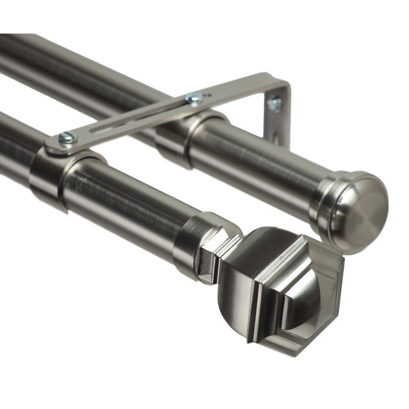 Double Curtain Rod Set, 48"