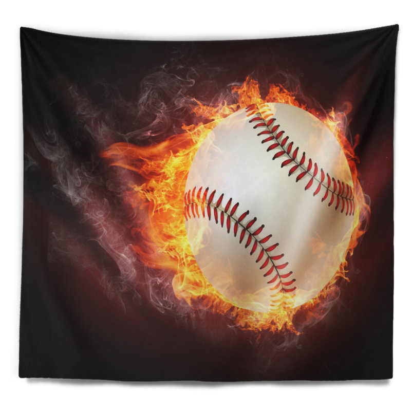 Tapisserie de baseball Sport, H 50 po x l 60 po