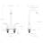 Bathroom Faucet 12.1", 2 Handles, 360 Swivel Spout, Deck Mount, , Stain , Plate Included Sink 2, Swivel, Mounted, Stain-,-121617383