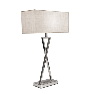 Avory 64cm Rectangle Metal Narrow Table Lamp