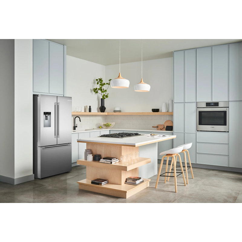 Free-Standing Fridge-Freezer, Stainless Steel