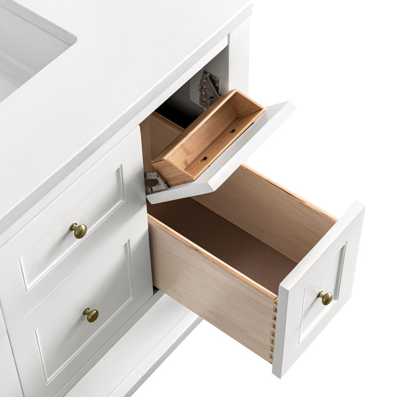 Breckenridge 36'' W Single Vanity, Single-Hole, White Zeus, Bright White