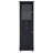 Tall Bathroom Storage Cabinet With Glass Doors, Free-Standing, Two Drawers, And Adjustable Shelves, MDF Board, Painted Black - Perfect For Displaying Your Favorite Items-2095156927