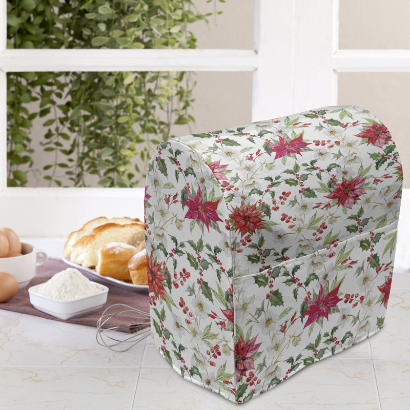 Housse pour batteur sur socle East Urban Home rose / vert / blanc