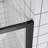 Semi-Frameless Single Sliding Shower Door with 1/4 Inch Tempered Glass and Reversible Installation for Standard Bathroom Enclosures