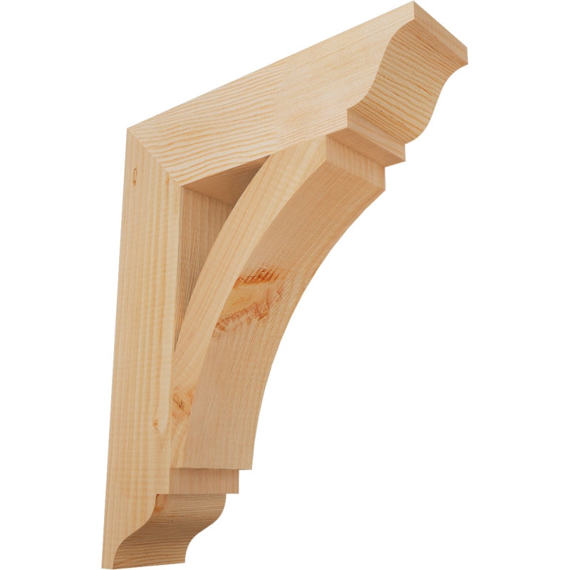 Thorton Traditional Bracket, 28"H x 3.5"W x 16"D, Douglas Fir (Smooth)