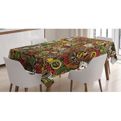 Casino Abstract Tablecloth