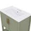 Meuble-lavabo de 30 po avec lavabo en céramique, solution de rangement polyvalente pour les petits espaces de salle de bain-631801099