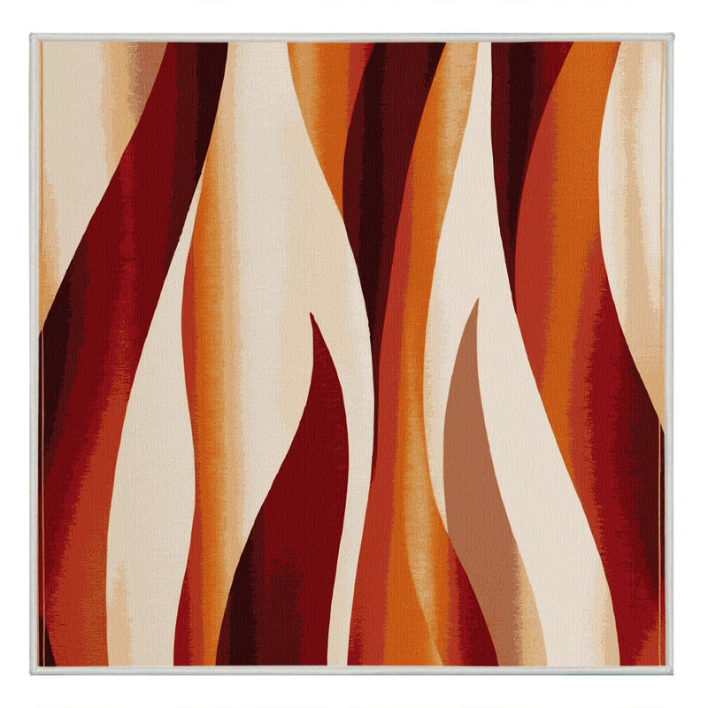 Auburn Edge Rug, Square 4'