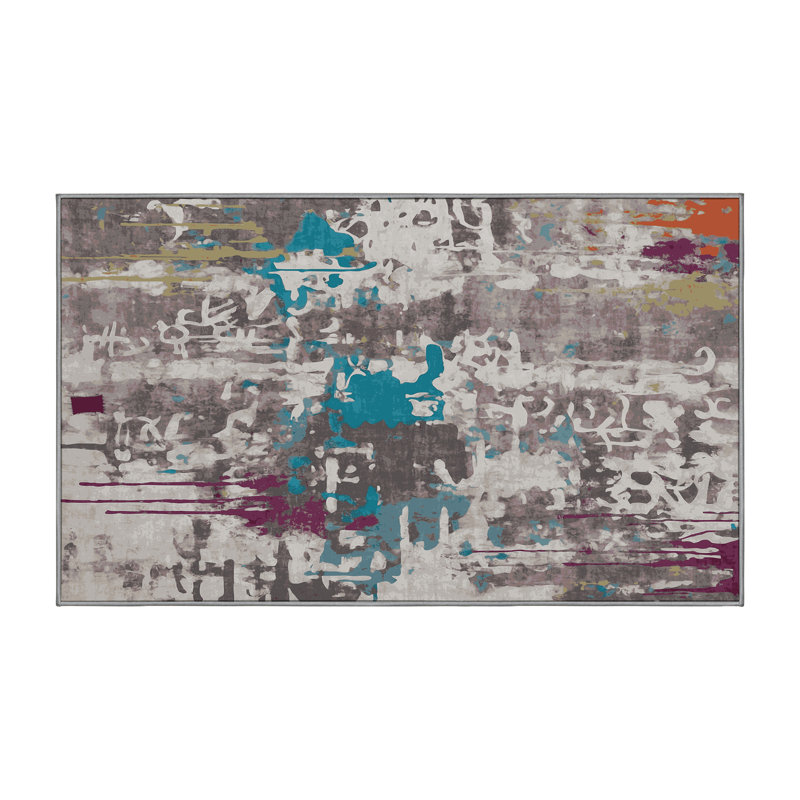 Tapis gris soyeux et moelleux, Tapis de couloir 2 pi x 4 pi