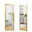44" x 16" Framed Full Length Mirror, Wall-Mounted or Over the Door Mirror With 2 Adjustable Height -1861601570