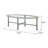 Javiar Oval Coffee Table with Glass Top