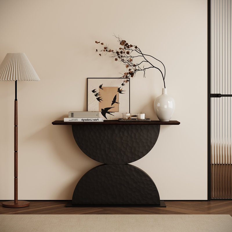 Wood Console Table With Led Light