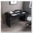 Black Wengue 2-Drawer Computer Desk
