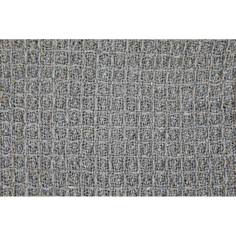 Vitela Throw Blanket, 127 x 152cm, Silver Grey