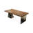 Nut-brown Rectangular Solid Wood Writing desk-312964186