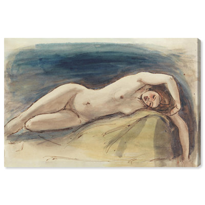 Reclining Female Nude Canvas Classic Female Portraits by Art Remedy