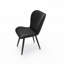 Ensemble de 2 chaises de salle à manger modernes en similicuir-2062043486-2062043487