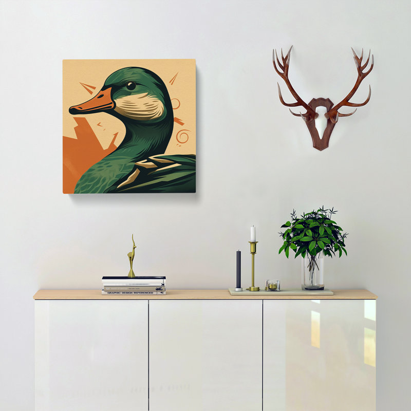 Duck Soviet No.1 - Wrapped Canvas, 35cm H x 35cm W x 3cm D