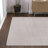 Wolcott Modern Minimalist Pinstripe High-Low Cream/Silver Rug-881754793