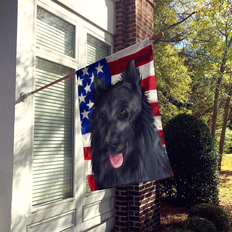 Polyester à 2 côtés 28 x 40 po drapeau maison, King Shepherd